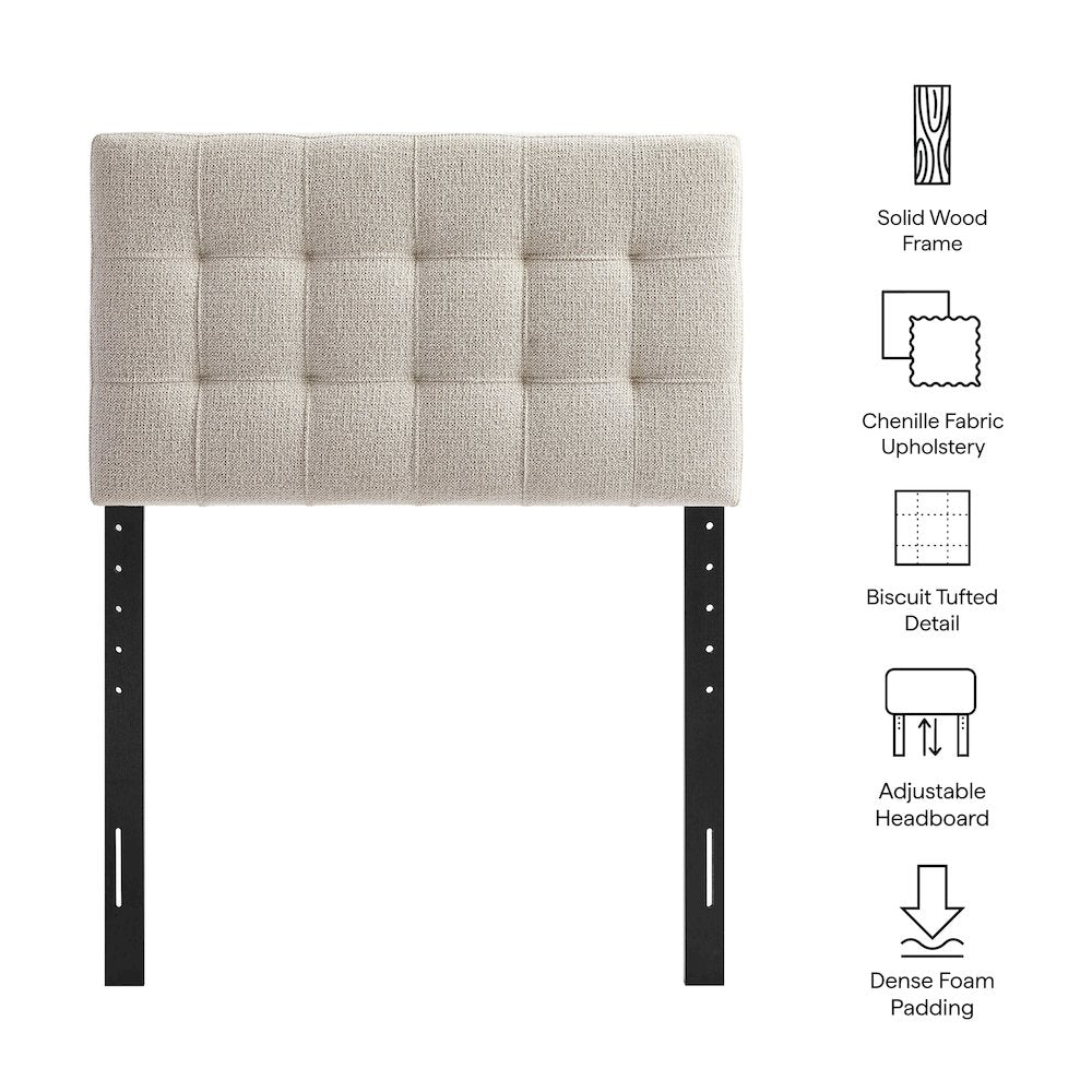 Lily Upholstered Twin Size Headboard