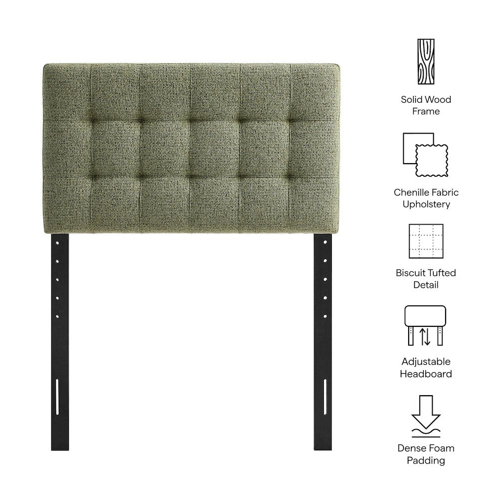Lily Upholstered Twin Size Headboard