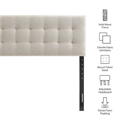 Lily Upholstered Queen Size Headboard