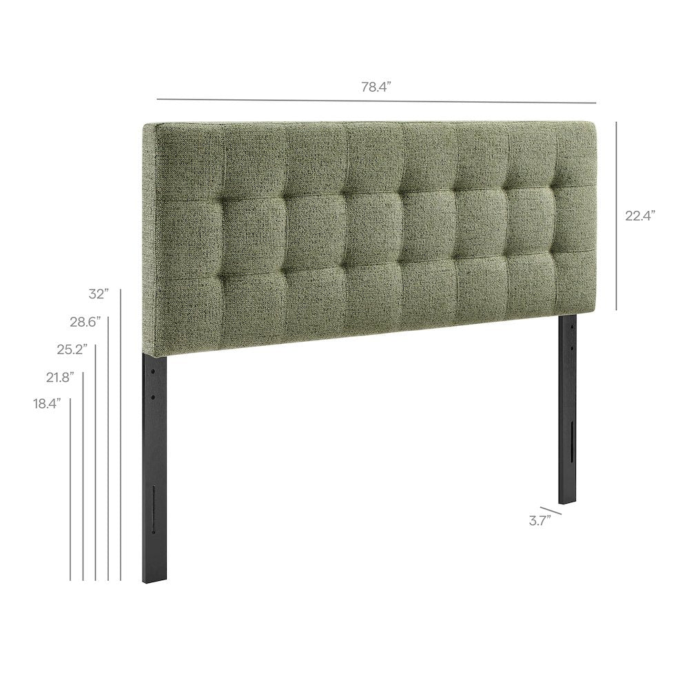 Lily Upholstered King Size Headboard