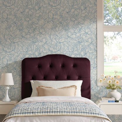 Annabel Stain-Resistant Performance Velvet Twin Headboard
