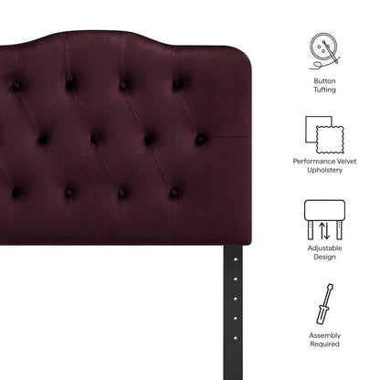 Annabel Stain-Resistant Performance Velvet Twin Headboard
