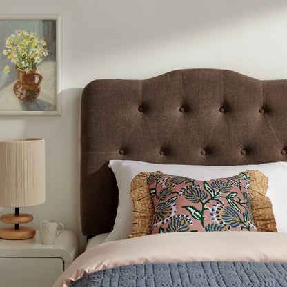 Annabel Premium Linen Blend Twin Headboard