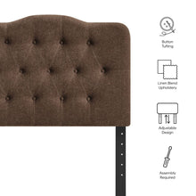 Annabel Premium Linen Blend Twin Headboard