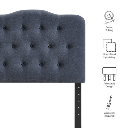 Annabel Premium Linen Blend Twin Headboard