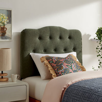 Annabel Premium Linen Blend Twin Headboard
