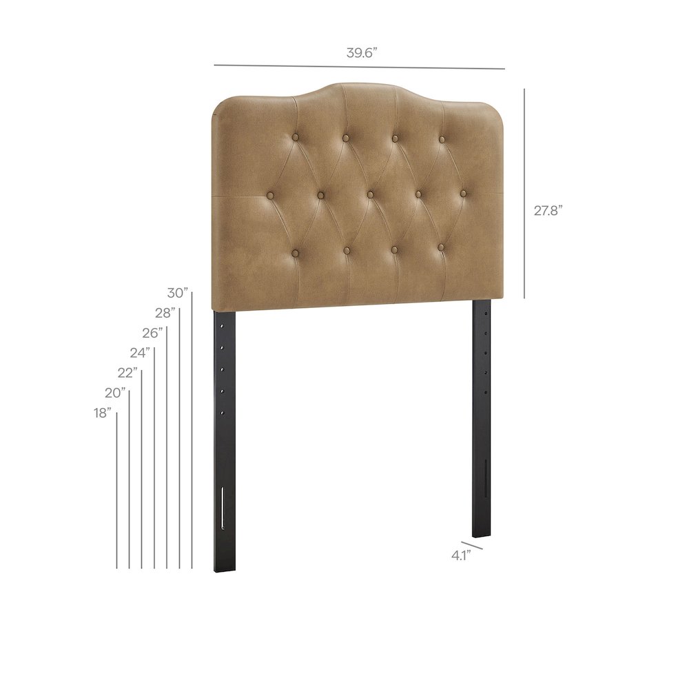 Annabel Faux Leather Twin Headboard