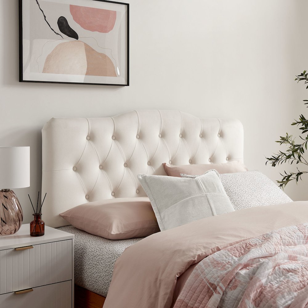 Annabel Stain-Resistant Performance Velvet Full Headboard