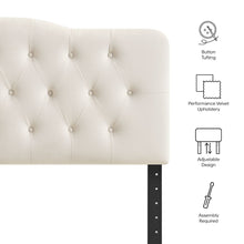Annabel Stain-Resistant Performance Velvet Full Headboard