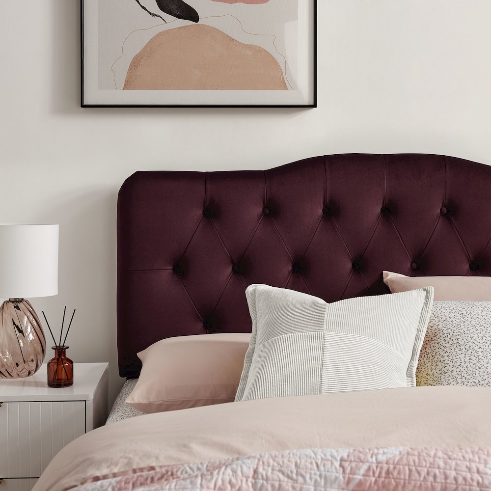 Annabel Stain-Resistant Performance Velvet Full Headboard