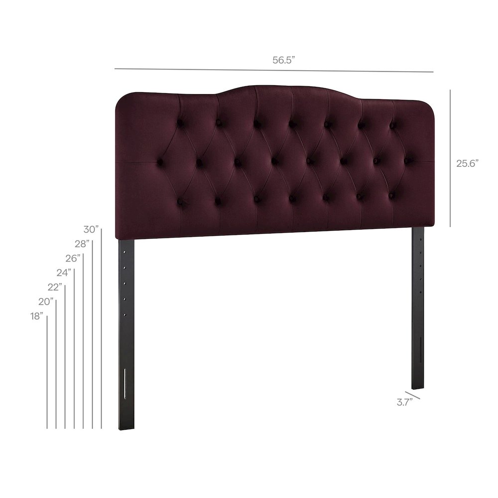 Annabel Stain-Resistant Performance Velvet Full Headboard
