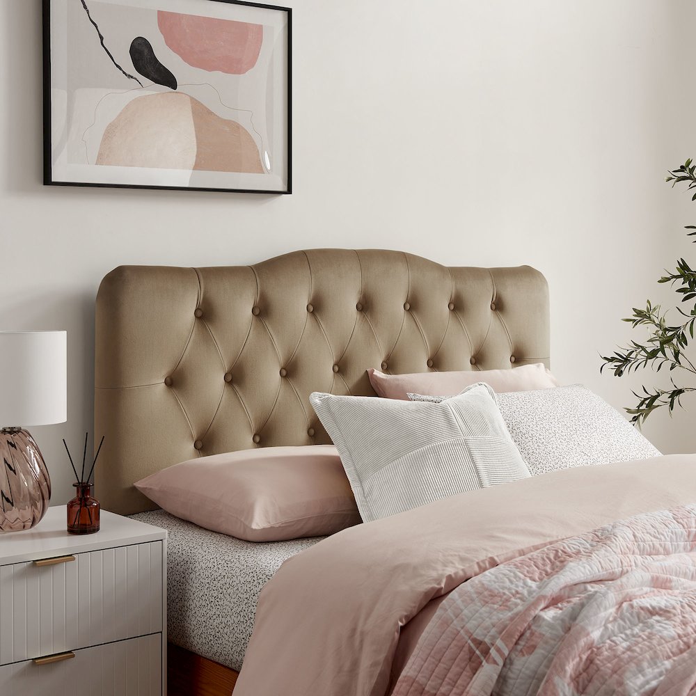 Annabel Stain-Resistant Performance Velvet Full Headboard