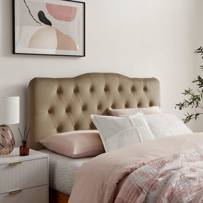 Annabel Stain-Resistant Performance Velvet Full Headboard