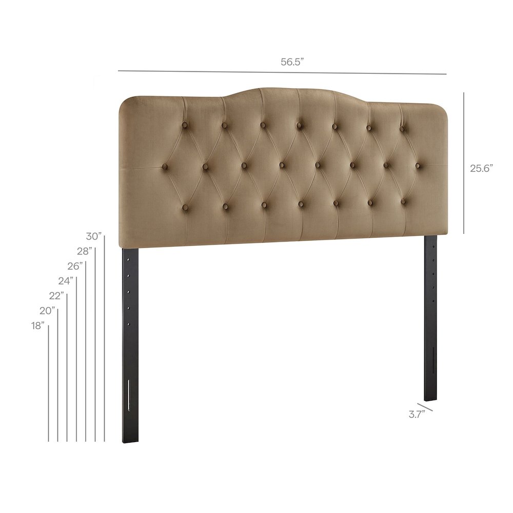 Annabel Stain-Resistant Performance Velvet Full Headboard