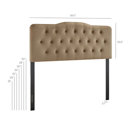 Annabel Stain-Resistant Performance Velvet Full Headboard