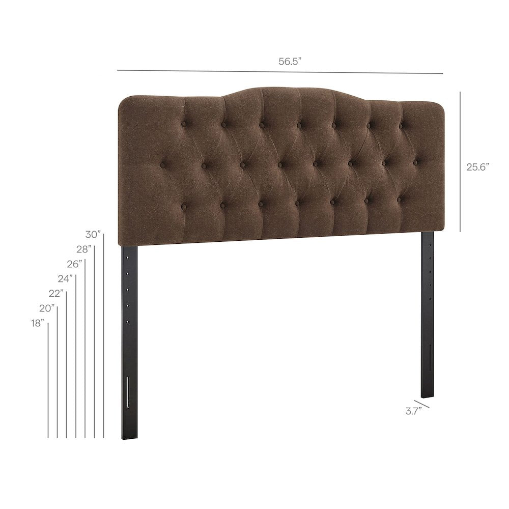 Annabel Premium Linen Blend Full Headboard