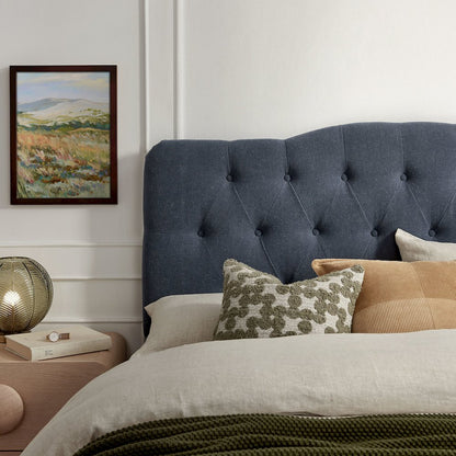 Annabel Premium Linen Blend Full Headboard