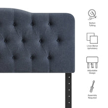 Annabel Premium Linen Blend Full Headboard