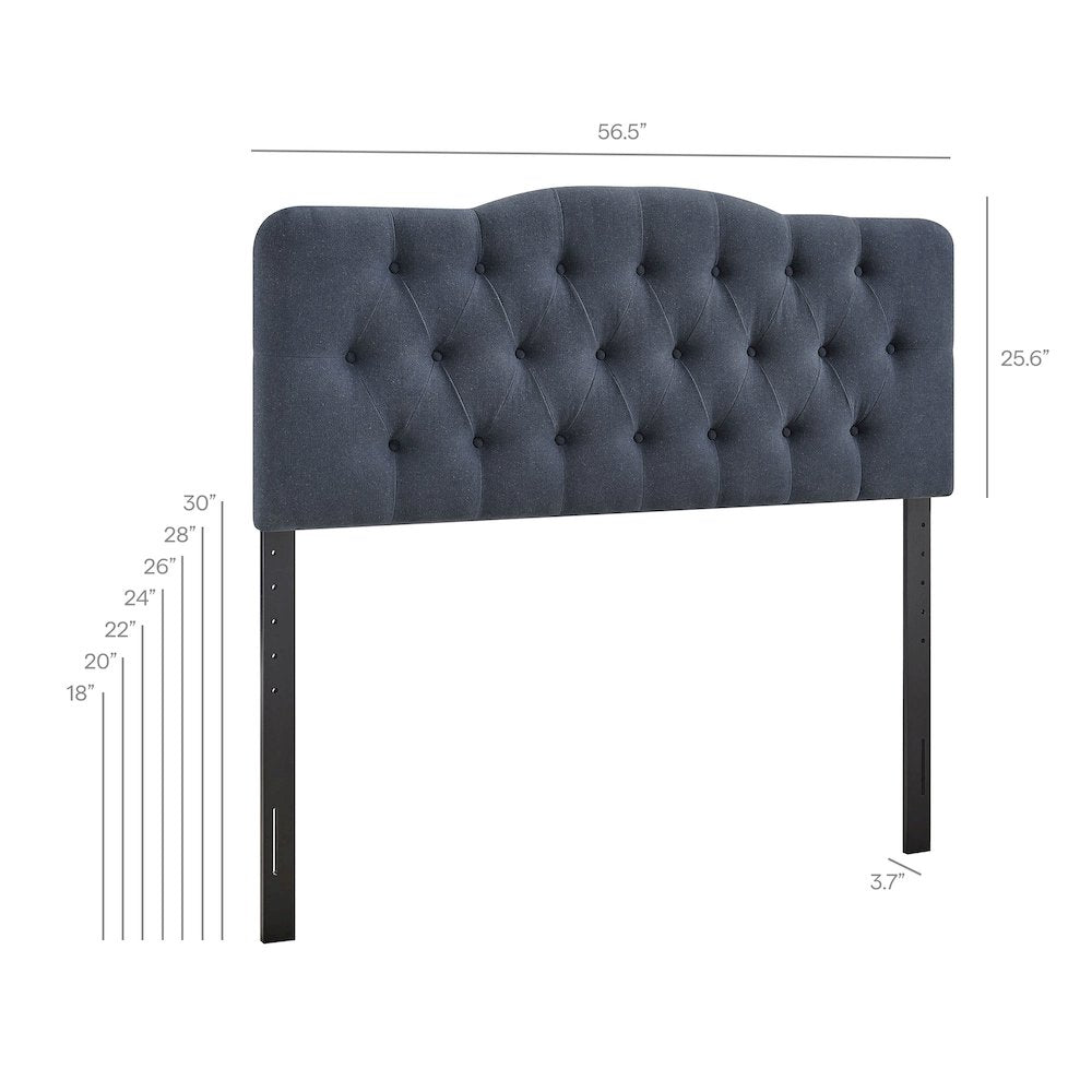 Annabel Premium Linen Blend Full Headboard
