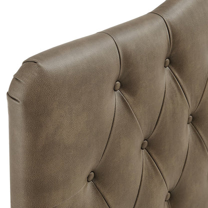 Annabel Vegan Leather Full Headboard