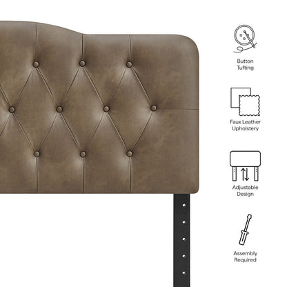 Annabel Vegan Leather Full Headboard
