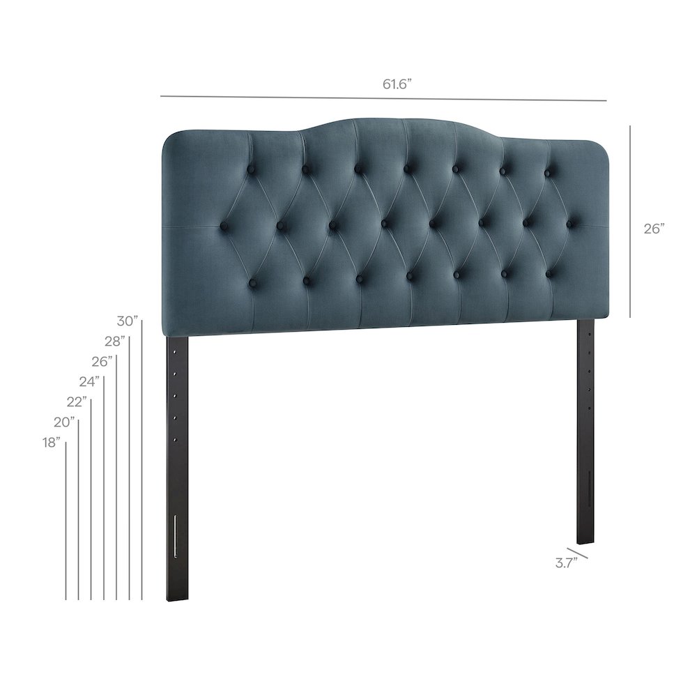 Annabel Stain-Resistant Performance Velvet Queen Headboard