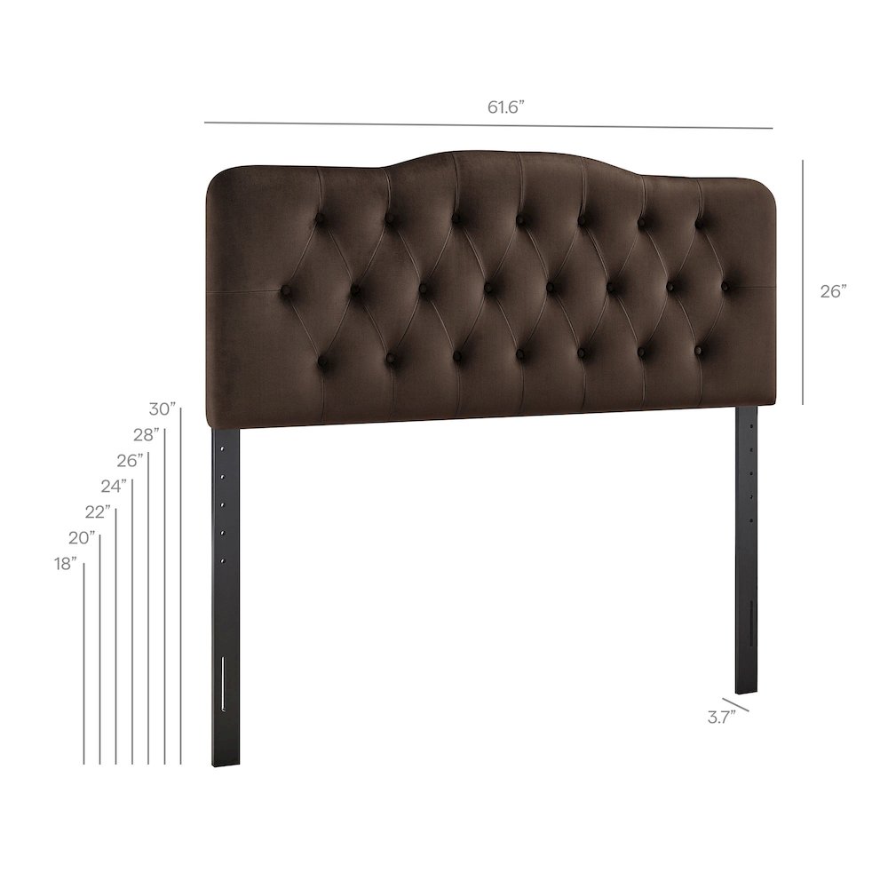 Annabel Stain-Resistant Performance Velvet Queen Headboard