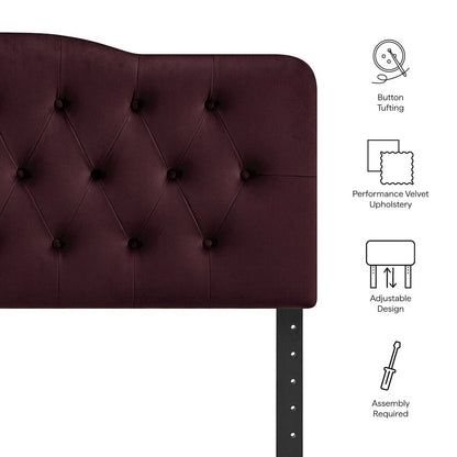 Annabel Stain-Resistant Performance Velvet Queen Headboard