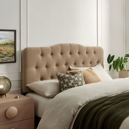 Annabel Premium Linen Blend Queen Headboard
