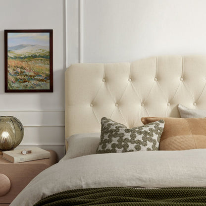 Annabel Premium Linen Blend Queen Headboard