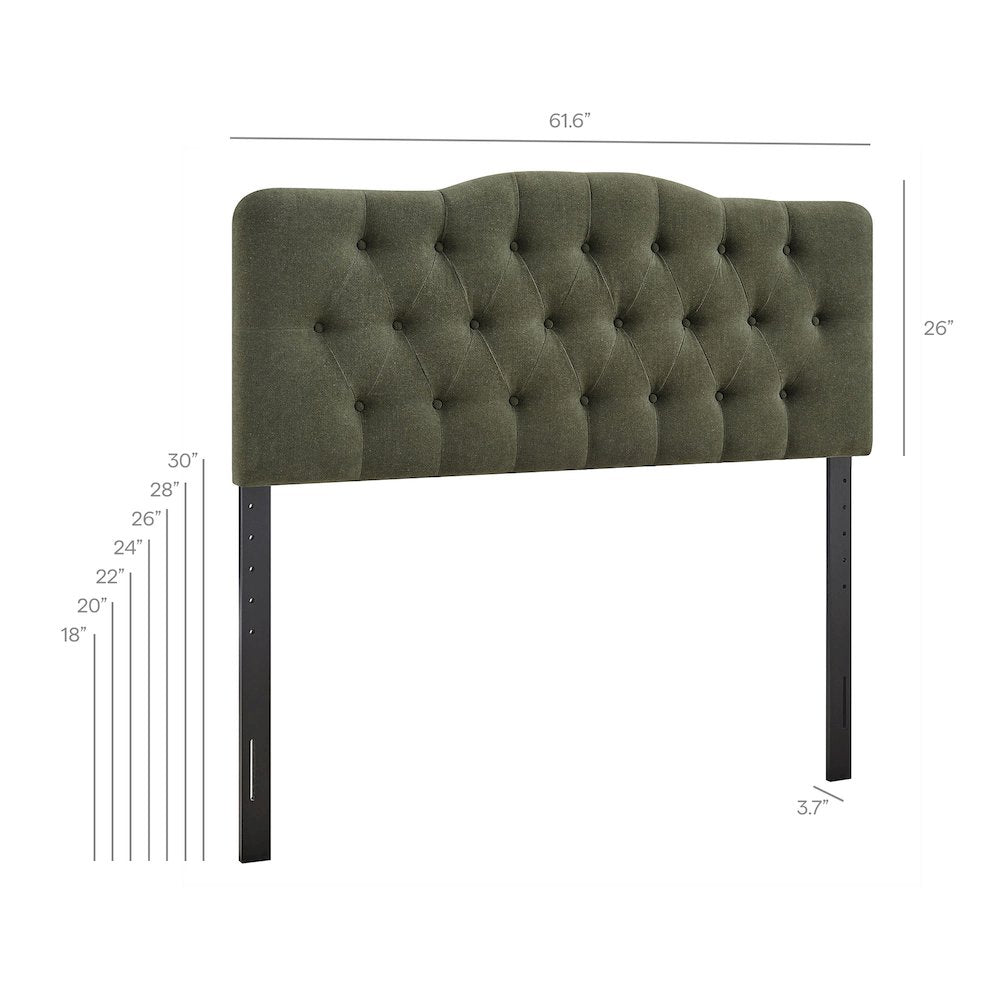 Annabel Premium Linen Blend Queen Headboard