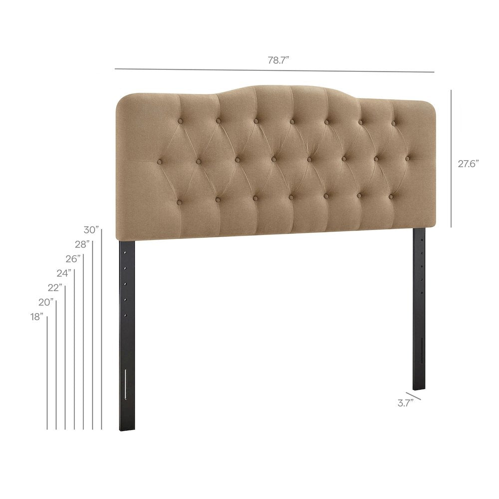 Annabel Premium Linen Blend King Headboard