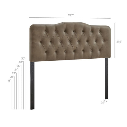 Annabel Vegan Leather King Headboard