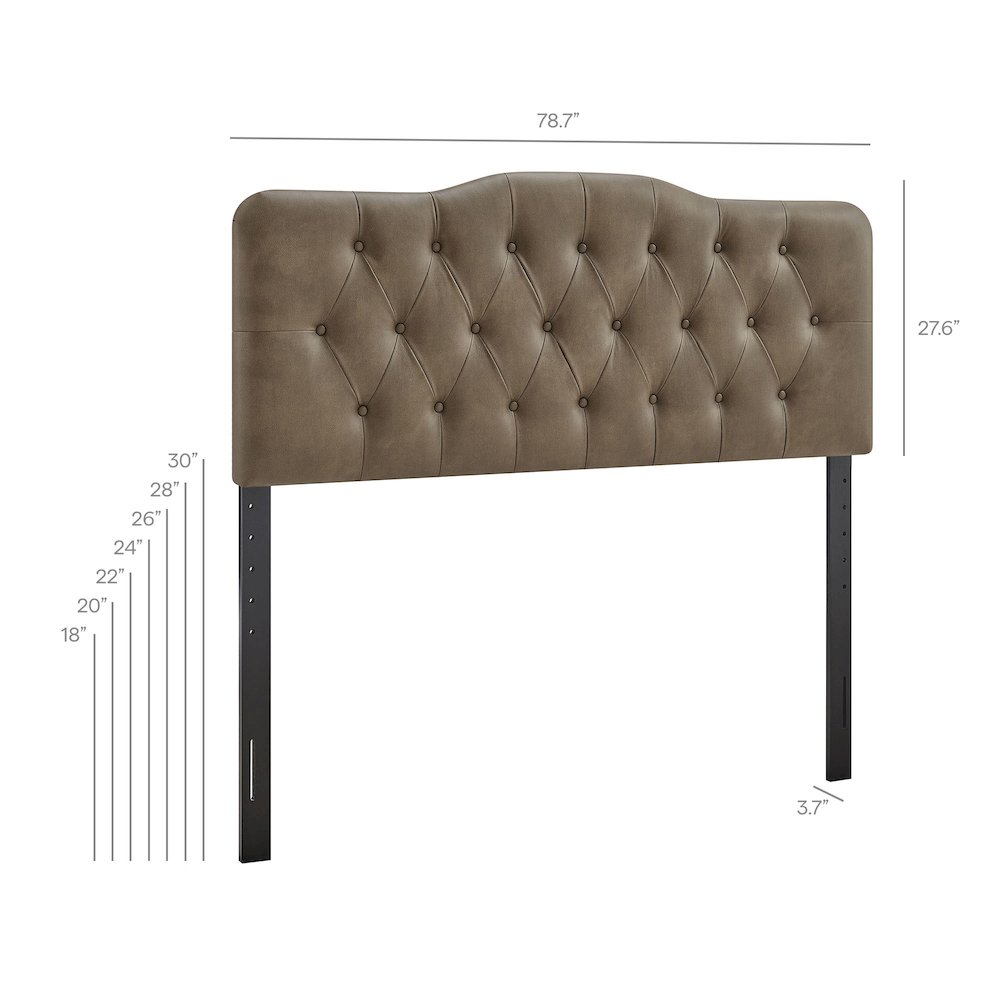 Annabel Vegan Leather King Headboard