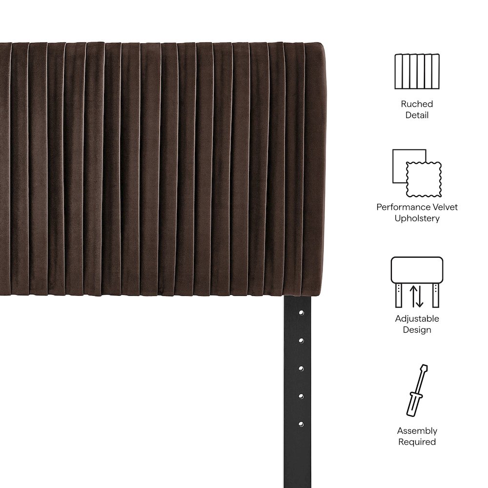 Eloise Stain-Resistant Performance Velvet Twin Headboard