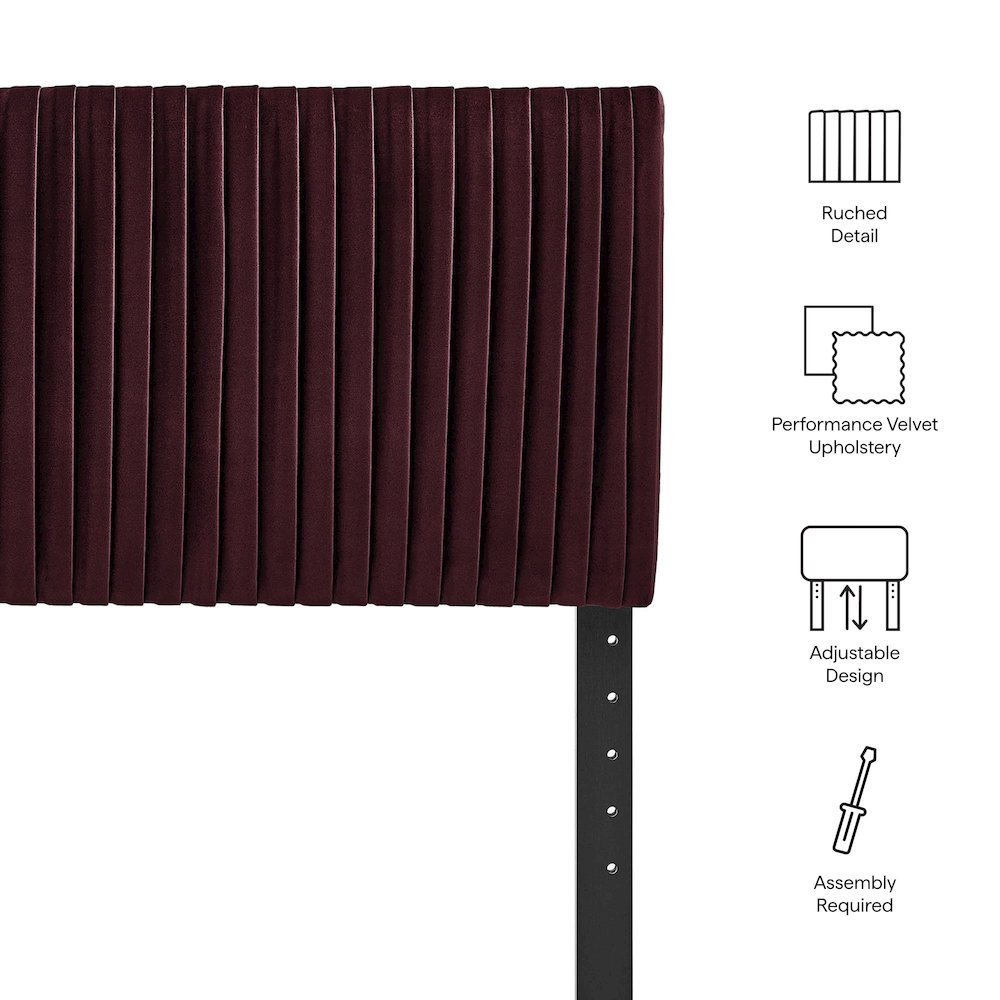 Eloise Stain-Resistant Performance Velvet Twin Headboard