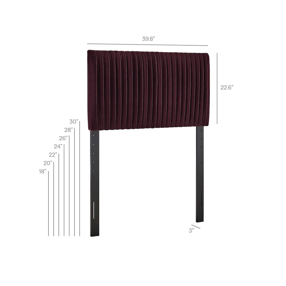 Eloise Stain-Resistant Performance Velvet Twin Headboard