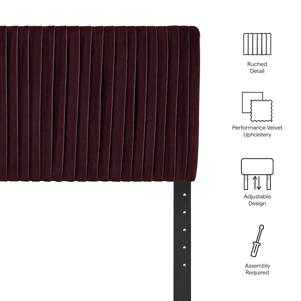 Eloise Stain-Resistant Performance Velvet Full Headboard