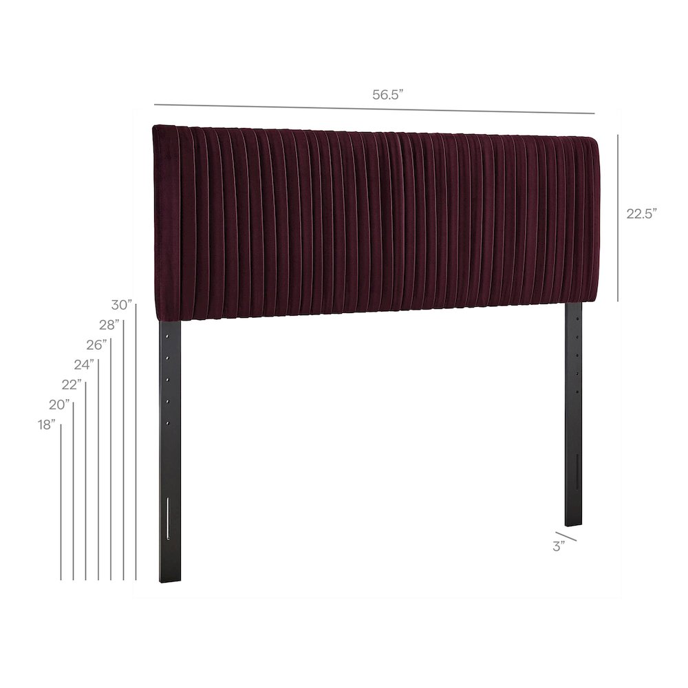 Eloise Stain-Resistant Performance Velvet Full Headboard