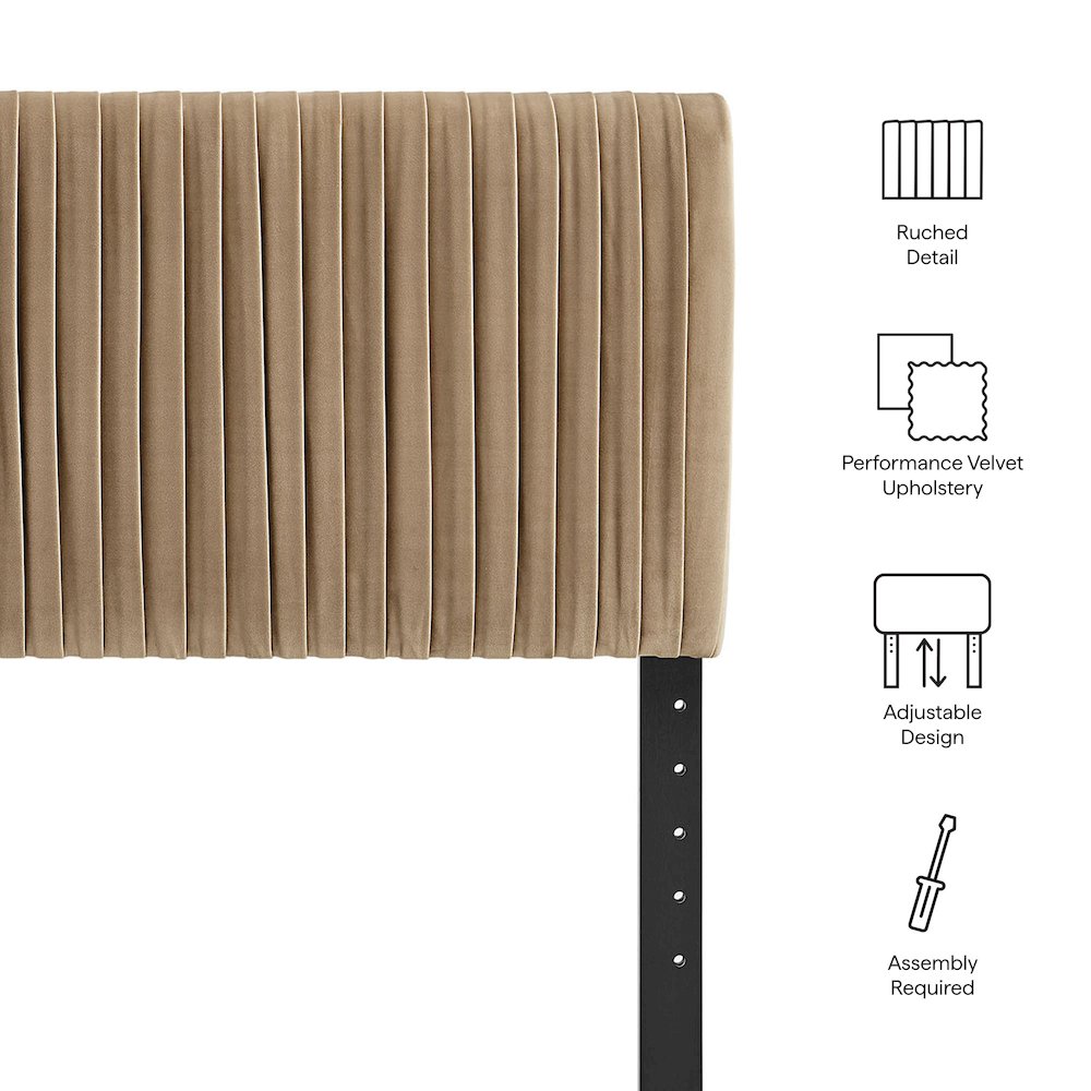 Eloise Stain-Resistant Performance Velvet Full Headboard