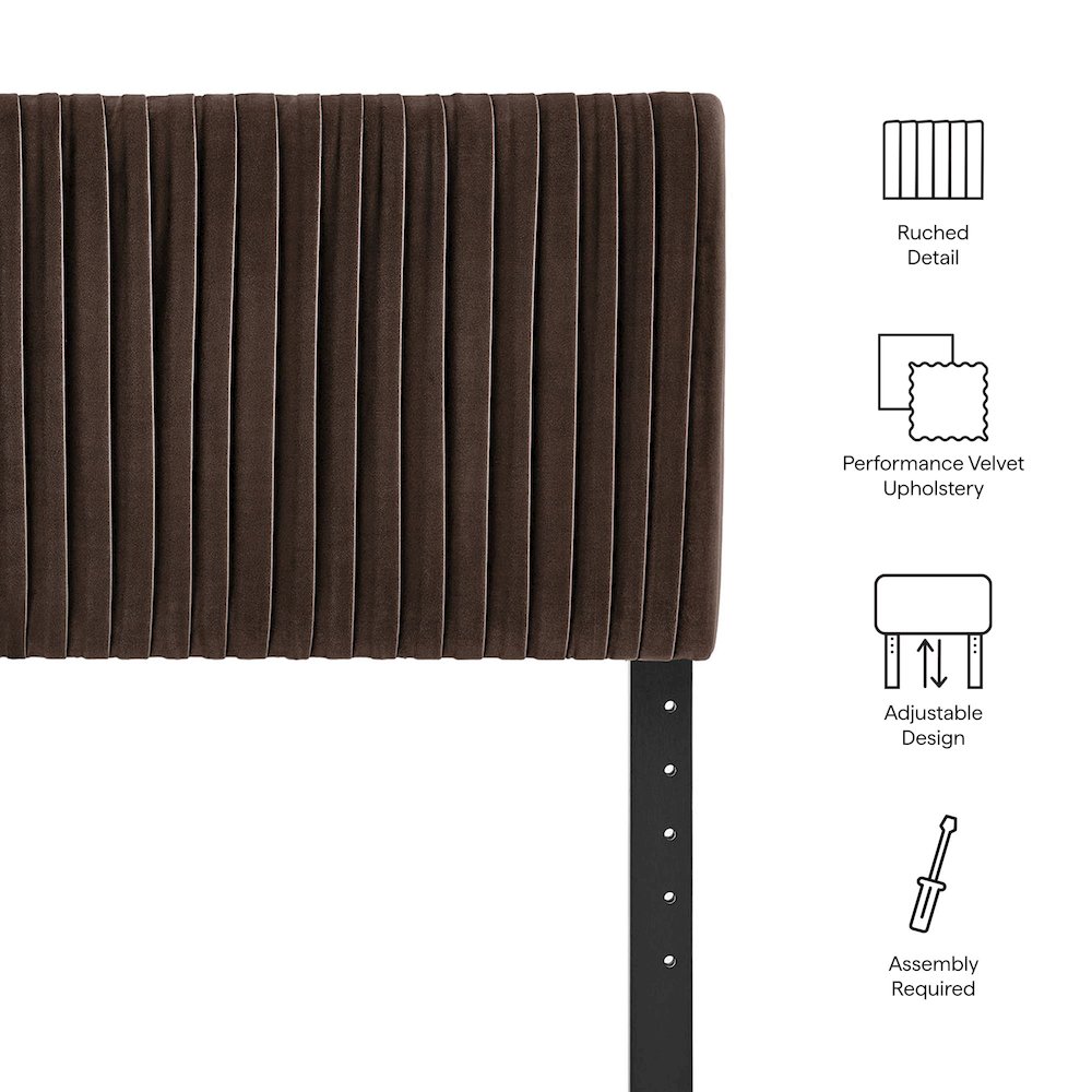 Eloise Stain-Resistant Performance Velvet King Headboard