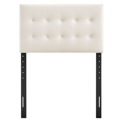 Emily Stain-Resistant Performance Velvet Twin Size Headboard