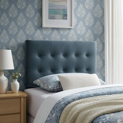 Emily Stain-Resistant Performance Velvet Twin Size Headboard