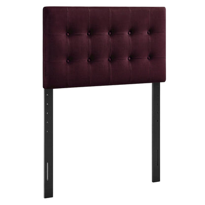 Emily Stain-Resistant Performance Velvet Twin Size Headboard
