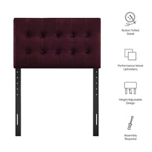 Emily Stain-Resistant Performance Velvet Twin Size Headboard
