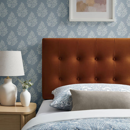 Emily Stain-Resistant Performance Velvet Twin Size Headboard