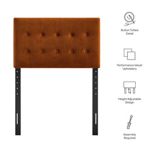 Emily Stain-Resistant Performance Velvet Twin Size Headboard
