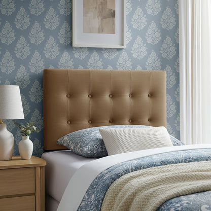 Emily Stain-Resistant Performance Velvet Twin Size Headboard
