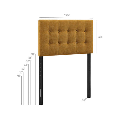 Emily Fabric Upholstered Twin Size Headboard