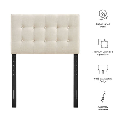 Emily Fabric Upholstered Twin Size Headboard